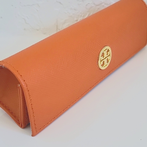 NWOT Tory Burch Orange Eyeglasses Case - Picture 2 of 5